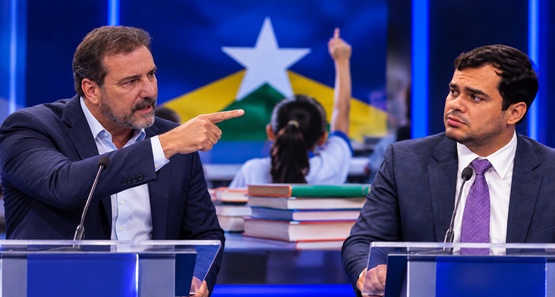 Hildon confronta Netto e usa avanços na educação de Porto Velho como vitrine para o Governo.