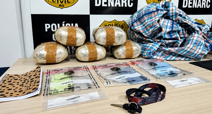 Denarc apreende 5 kg de skunk em imóvel e prende suspeito de 25 anos na zona leste de Porto Velho