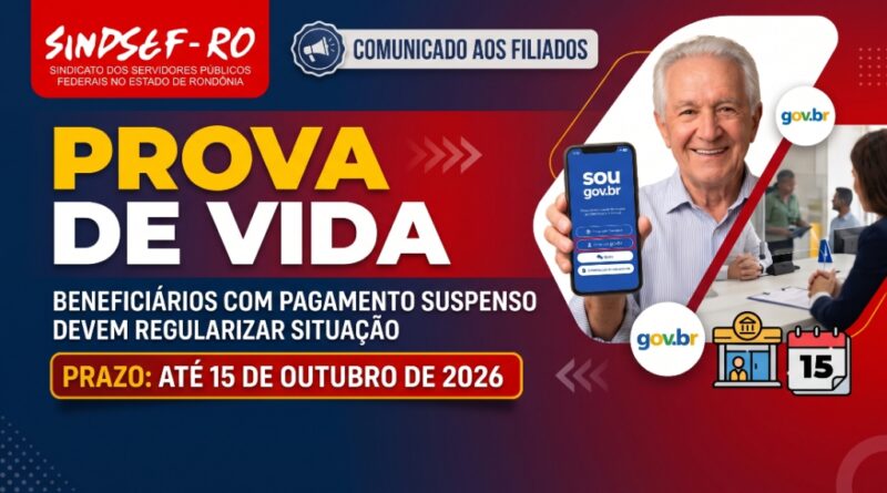 Beneficiários com pagamento suspenso devem regularizar Prova de Vida até 15