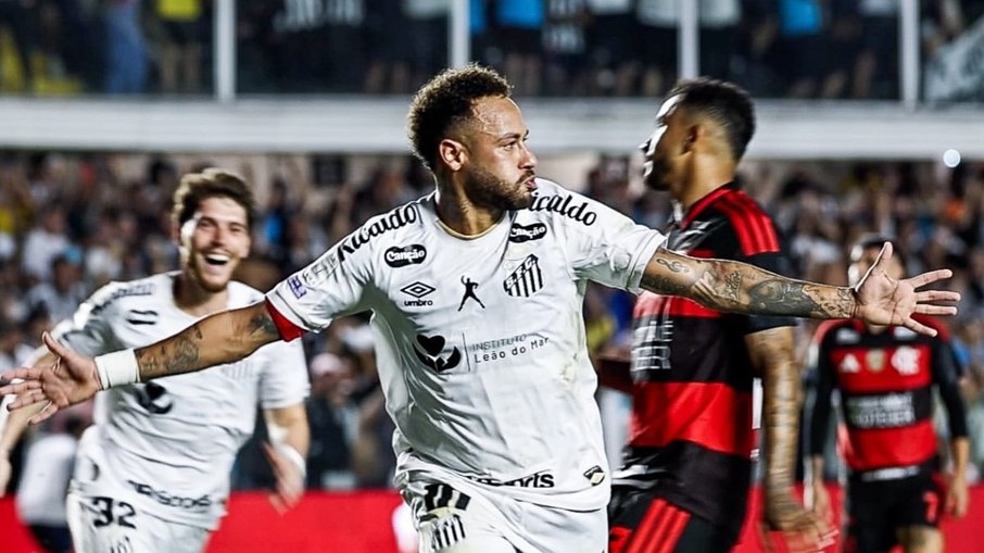 Neymar Jr. xinga craque do Flamengo após empate