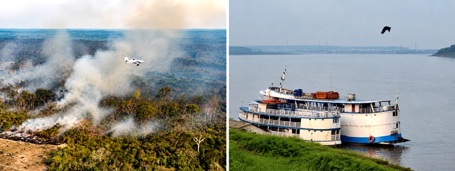 Fumaça de queimadas no Amazonas encobre Porto Velho e piora qualidade do ar