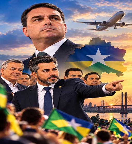 Flávio Bolsonaro deixa campanha em Rondônia nas mãos de Marcos Rogério e aliados do PL
