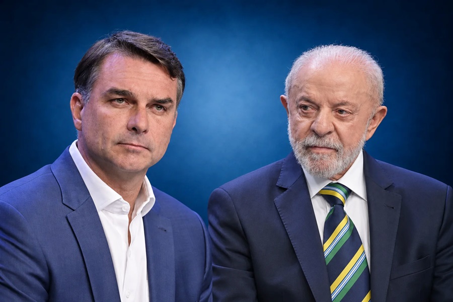 CNT/MDA: Flávio Bolsonaro tem 50,7% dos votos válidos; Lula, 49,3%