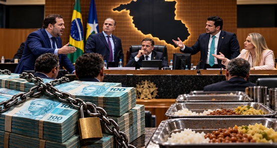 Deputados barram R$ 10 mi e pagamento da comida dos presos fica travado