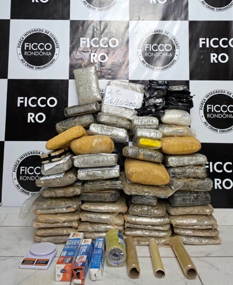 FICCO/RO apreende cerca de 57 kg de entorpecentes em Porto Velho