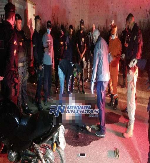 Motociclista é executado com três tiros na Rua da Beira em Porto Velho