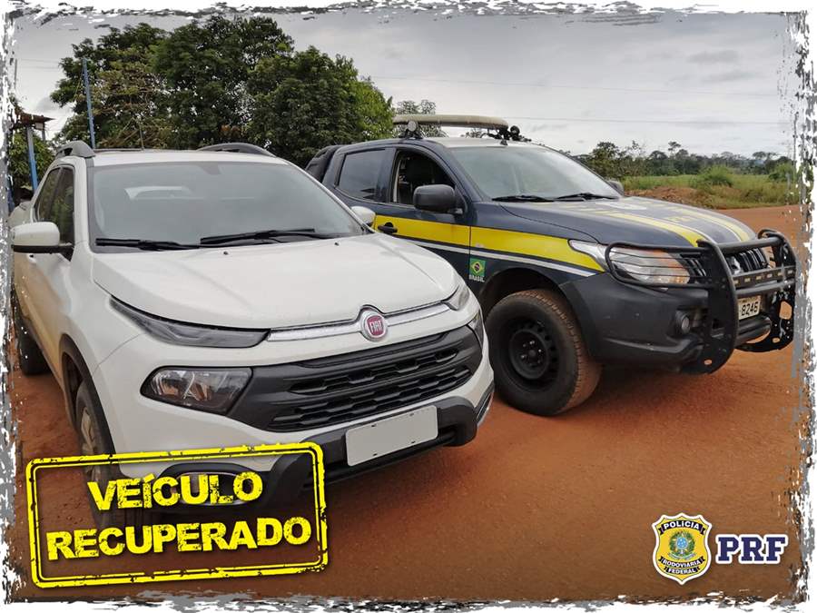 Em Guajará-Mirim, PRF recupera caminhonete alugada  de locadora em Porto Velho