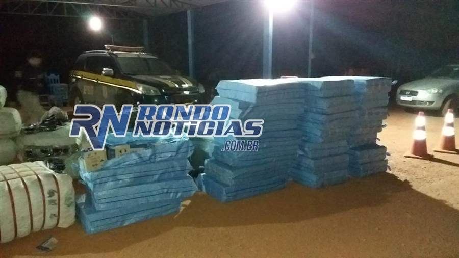 PM e PRF apreendem cigarros contrabandeados avaliado em mais de meio milhão de reais

