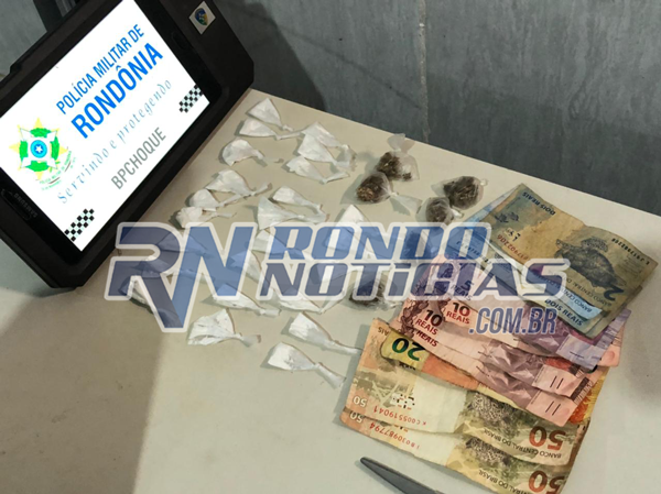 Jovem é preso ao ser flagrado vendendo drogas na zona sul 