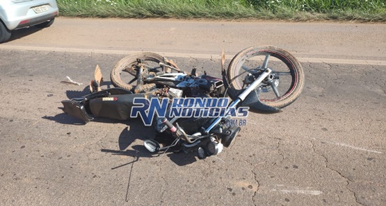 Grave acidente deixa motociclista com perna dilacerada em Porto Velho