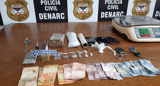 Casal é preso com droga e dinheiro na zona norte da capital 