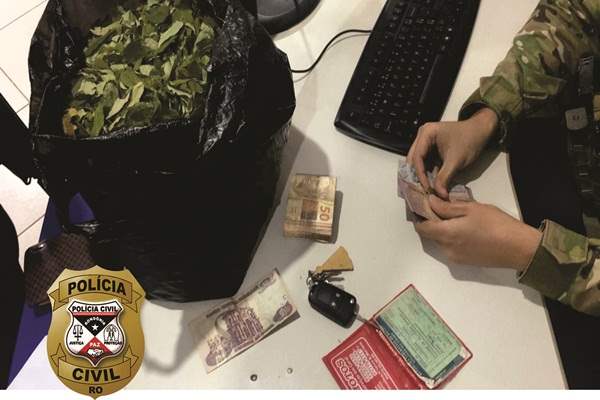 PC apreende cerca de 500g de folha de coca na zona Rural da capital