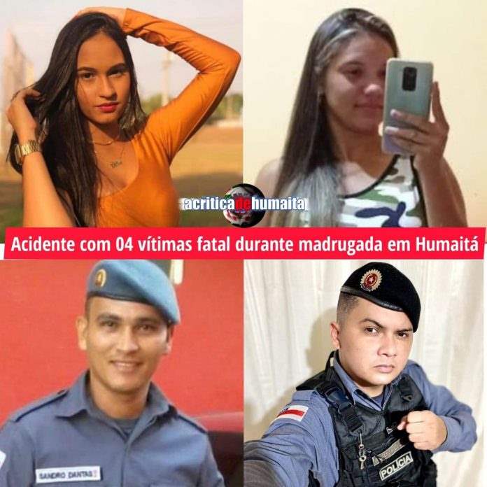 Motorista foge após matar quatro jovens em gravíssimo acidente em Humaitá no AM