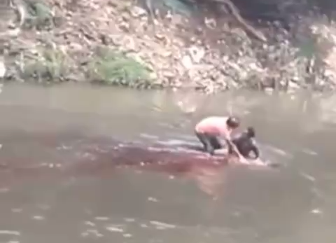 Pai mata namorado da filha com mais de 30 facadas dentro do rio; assista