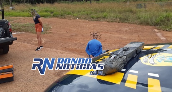 Casal é preso durante abordagem policial com três quilos de cocaína em carro
