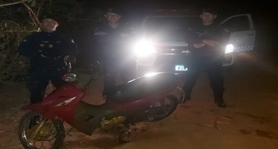 PM localiza motoneta roubada em área rural de Cerejeiras