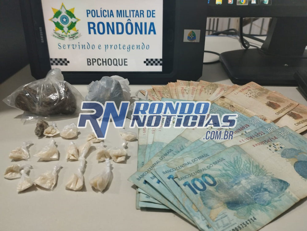 Polícia prende dupla com papelotes de maconha de dinheiro da venda da droga