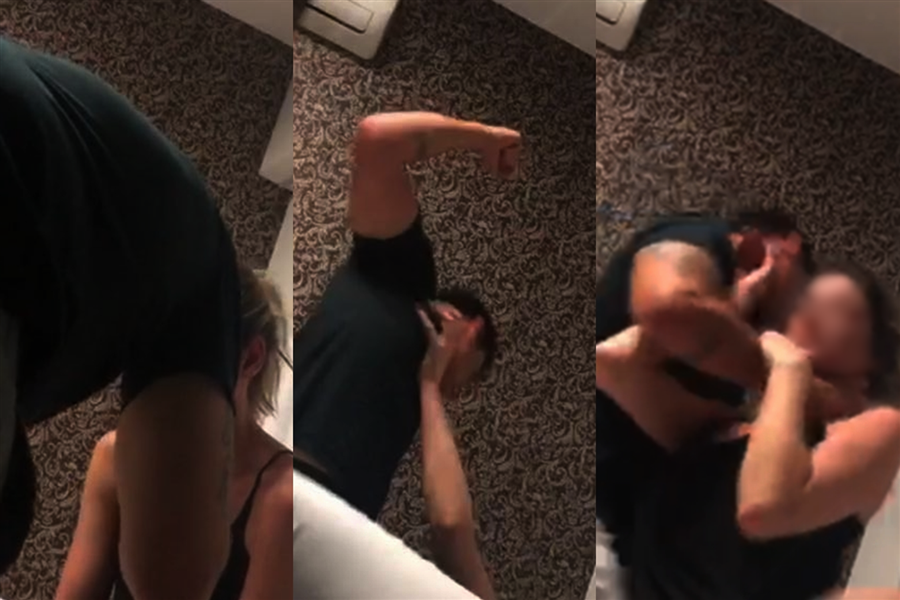Enciumada, esposa flagra marido com outra e termina surrada 