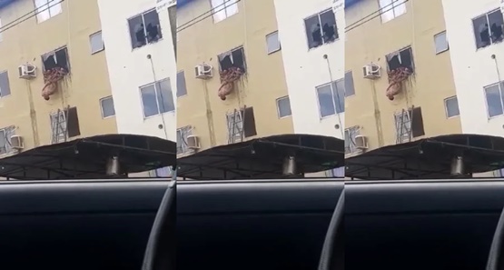 Bombeiros resgatam homem que tentou se jogar de apartamento na zona leste
