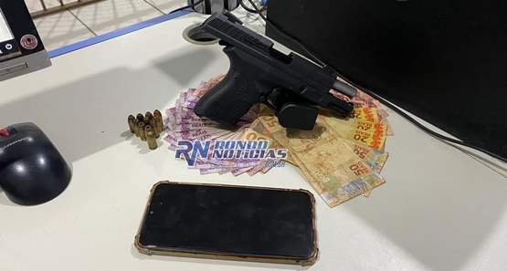 Polícia prende apenado com ‘tornozeleira’ desligada e portando  pistola 380 