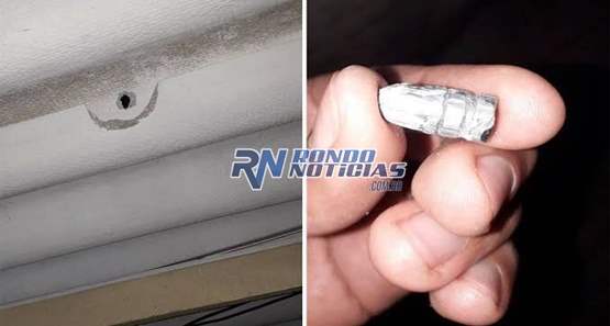 Mulher chama polícia e mostra projétil que foi parar na sala de sua casa