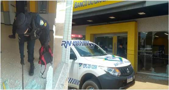 Criminosos invadem agência do Banco do Brasil mas fogem após alarme disparar