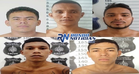 Polícia divulga imagens de apenados que fugiram do Presídio 470 em Porto Velho