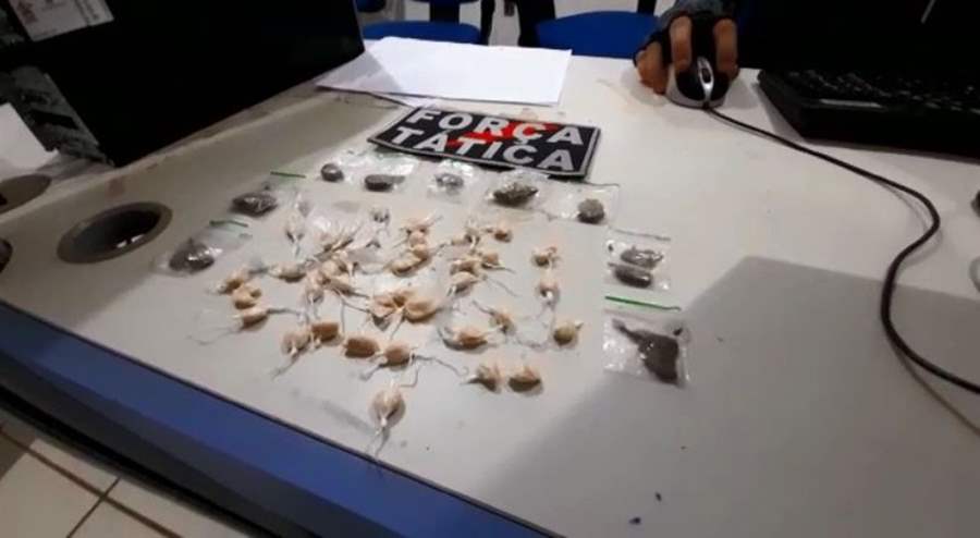 Polícia Militar estoura ponto de venda de drogas na zona sul da capital