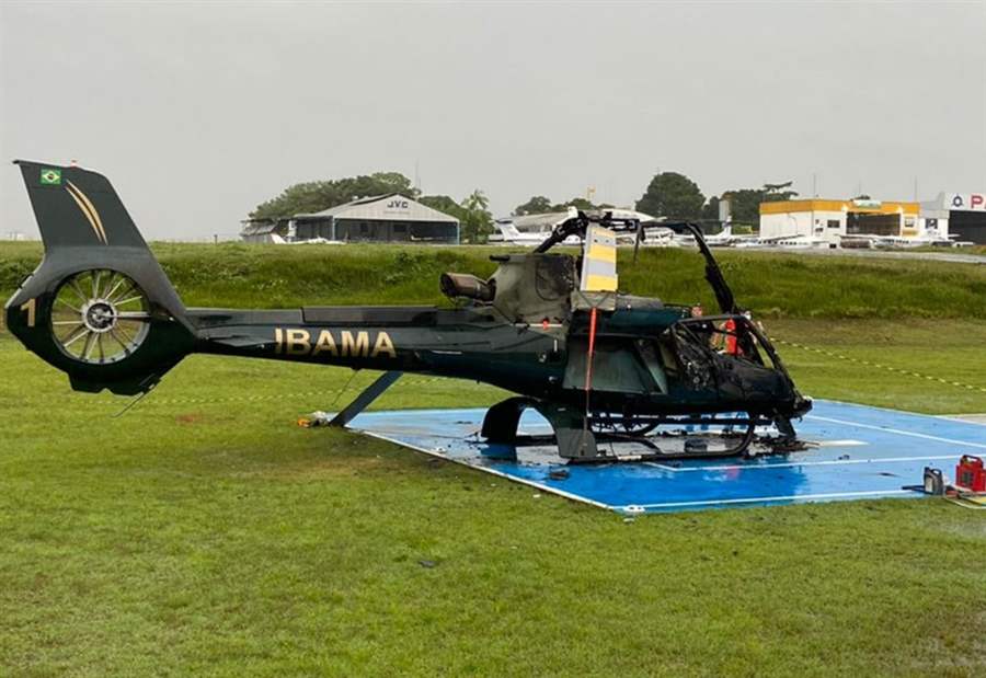 Polícia Federal prende suspeito de ordenar incêndio em helicópteros do Ibama no AM