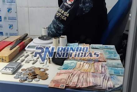Força Tática da PM prende traficante e estoura “boca” na Raimundo Cantuária 