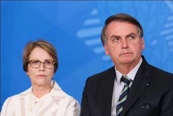Flávio e Eduardo Bolsonaro defendem Tereza Cristina de vice do pai; ex-ministra vira favorita