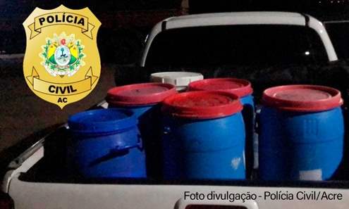 Polícia intercepta caminhão carregando mais de 100 quilos de cocaína na BR 364 