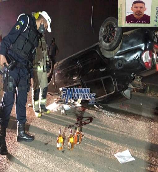 Carro atropela motoboy capota e apenado morre preso às ferragens 
