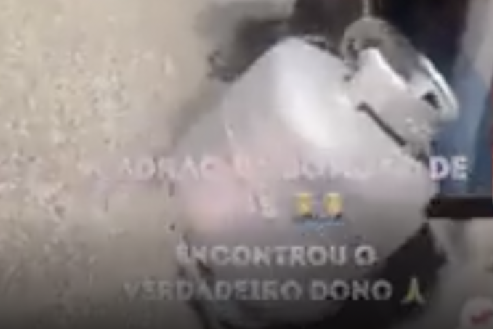 Ladrão é algemado em botijão e precisa andar 10 km para devolvê-lo; assista