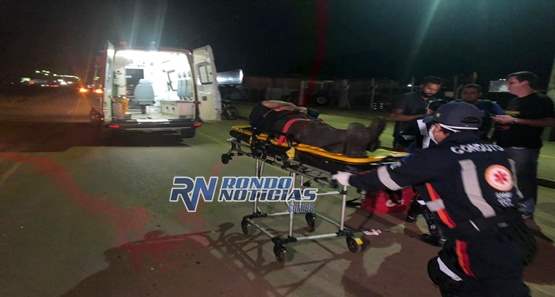 Ciclista fica em estado grave ao ser atropelado na marginal da BR 364
