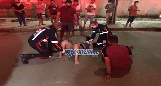 Motorista bêbada atinge casal em motocicleta que fica bastante ferido

