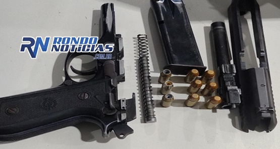 Irmãos são presos com arma e munições após abordagem da PM