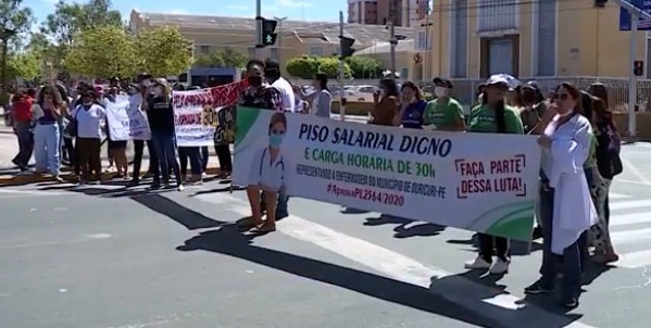 Profissionais de enfermagem fazem protestos em RO em defesa do piso salarial 