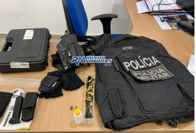 Falso policial é preso com munições e colete da Polícia em Porto Velho