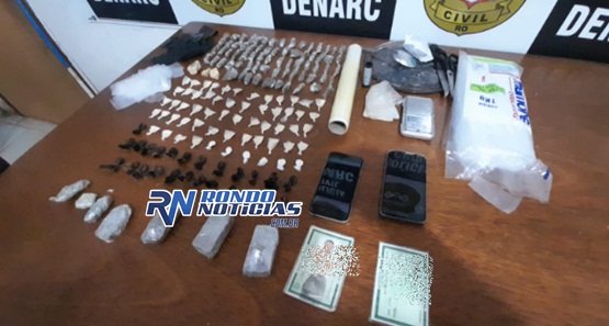 Polícia Civil prende dupla com drogas em residência na BR-364 