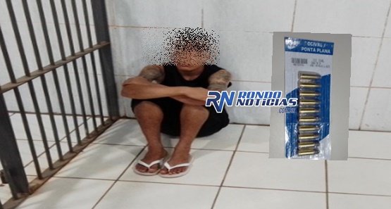 Homem é preso com munições de arma calibre 32 em residencial 