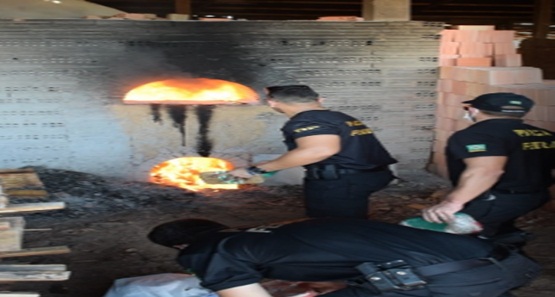 Polícia Federal incinera 572 quilos de drogas em Porto Velho 