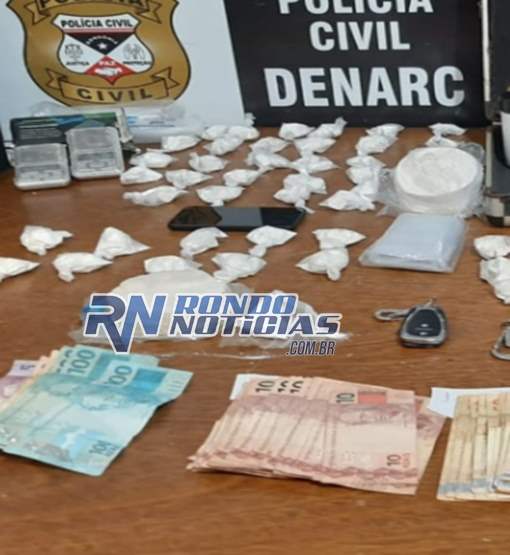 Família inteira é presa em flagrante “endolando” cocaína no Socialista