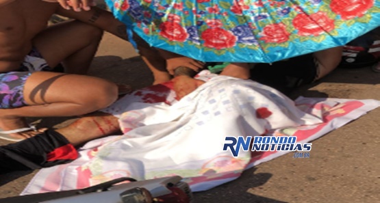 Motociclista tem perna dilacerada após colisão com motorista embriagado 
