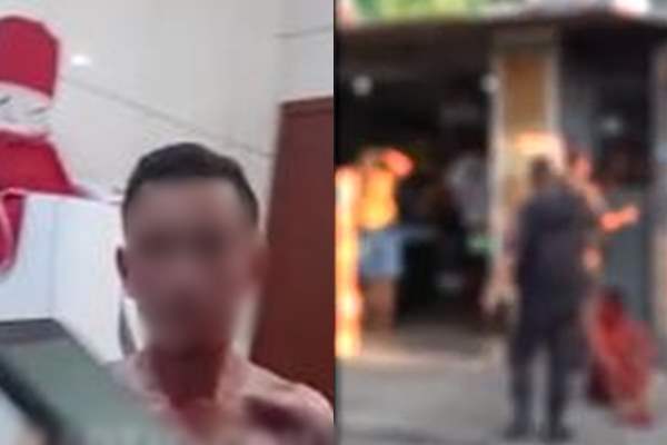 Homem é espancado após ser flagrado tentando estuprar menina; cenas fortes