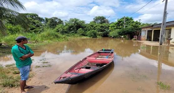 Forte cheia de rios já atinge mais de oito cidades no estado de Rondônia
