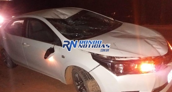 Motorista de Corolla atropela ciclista que morre na hora na BR-364 
