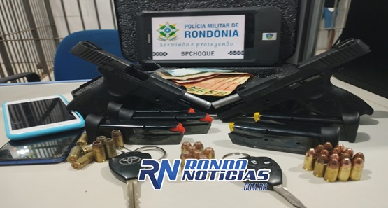 Trio é preso por porte ilegal de arma de fogo na zona sul da capital