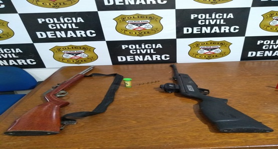 Polícia Civil prende três pessoas por porte ilegal de arma de fogo