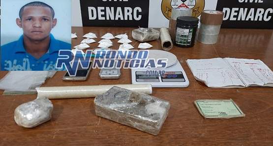 Denarc prende traficante com mais de 1 kg de droga na zona sul
